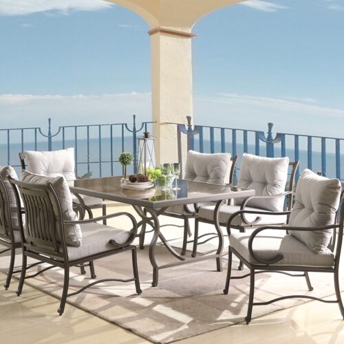 rectangular patio dining table