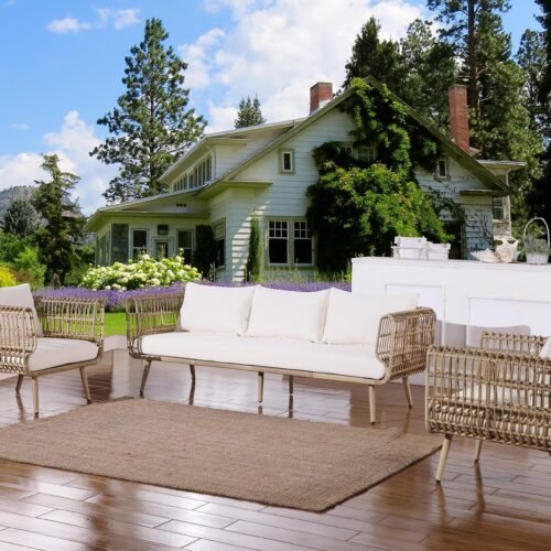 wicker sofa set