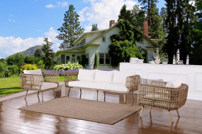 wicker sofa set