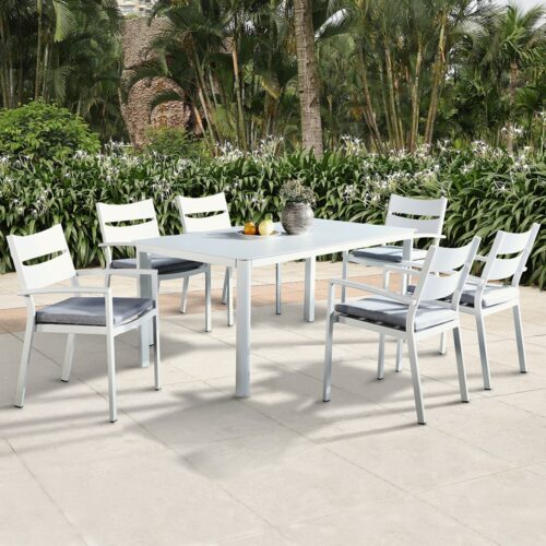 aluminum outdoor dining table