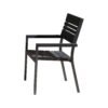 black outdoor dining table