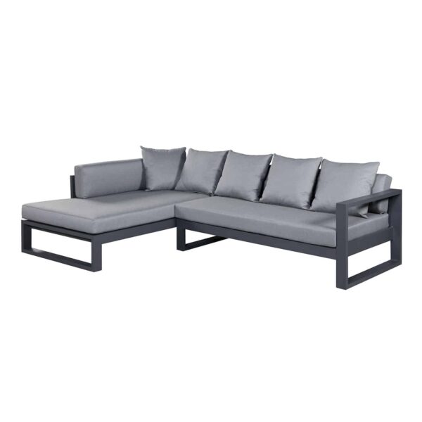 black outdoor sofa
