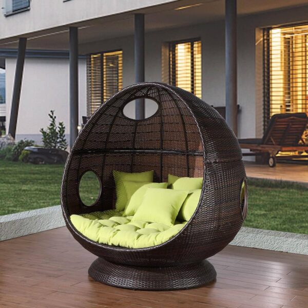 standing double egg chair