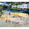 L shaped outdoor sofa
