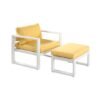 L shaped outdoor sofa