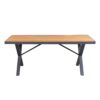 rectangular outdoor dining table