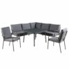 gray outdoor dining table