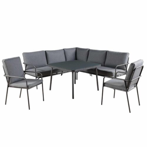 gray outdoor dining table