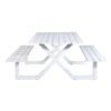outdoor dining table benches