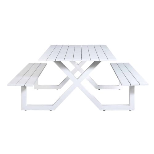 outdoor dining table benches