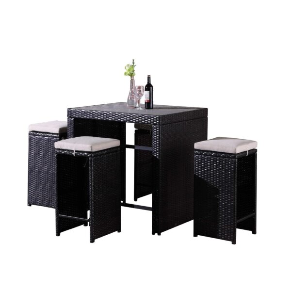 outdoor bar table set