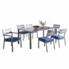 modern outdoor dining table set