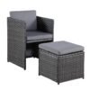 outdoor wicker dining table