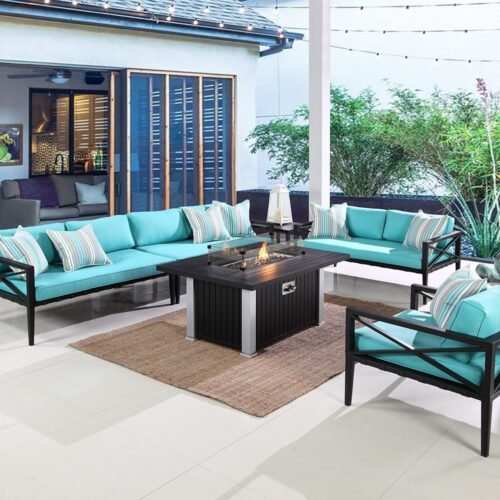 outdoor propane fire pit table
