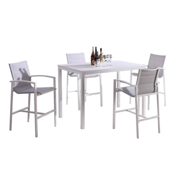 outdoor bar table and chairs
