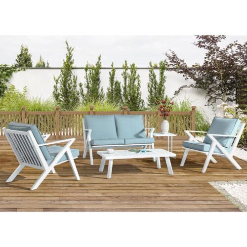 outdoor white sofa