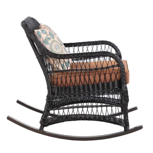 outdoor wicker rocking chair