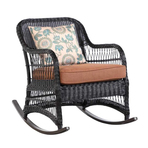outdoor wicker rocking chair