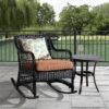 outdoor wicker rocking chair