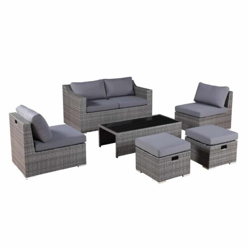 outdoor sofa with ottoman