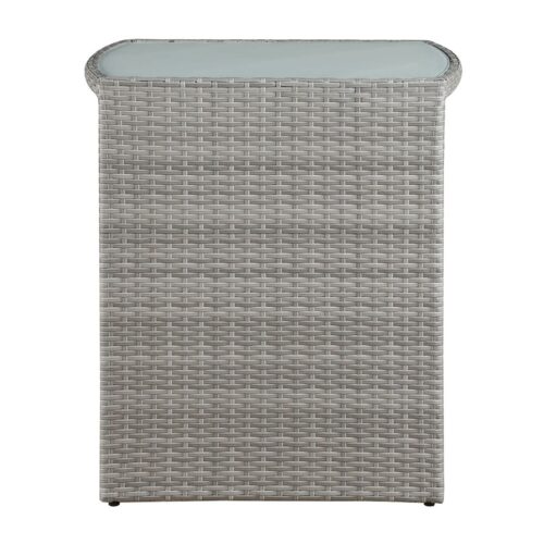 wicker outdoor dining table
