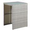 wicker outdoor dining table