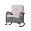 outdoor rocking chair set with table