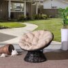 swivel outdoor papasan chair