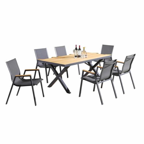 rectangle outdoor dining table