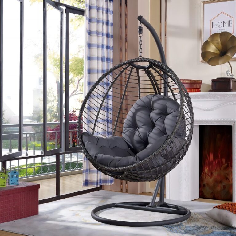 black hanging chair