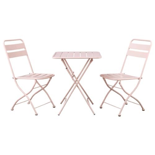 3 Piece bistro set OD888 pink scaled Outdoor Furniture Supplier-China Factoery-Manufacturer