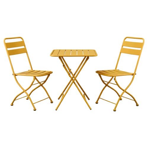 3 Piece bistro set OD888 yellow scaled Outdoor Furniture Supplier-China Factoery-Manufacturer