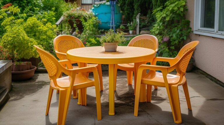 how to clean plastic outdoor furniture