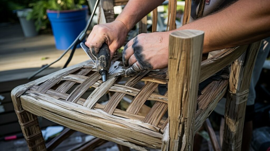 how to repair wicker patio furniture