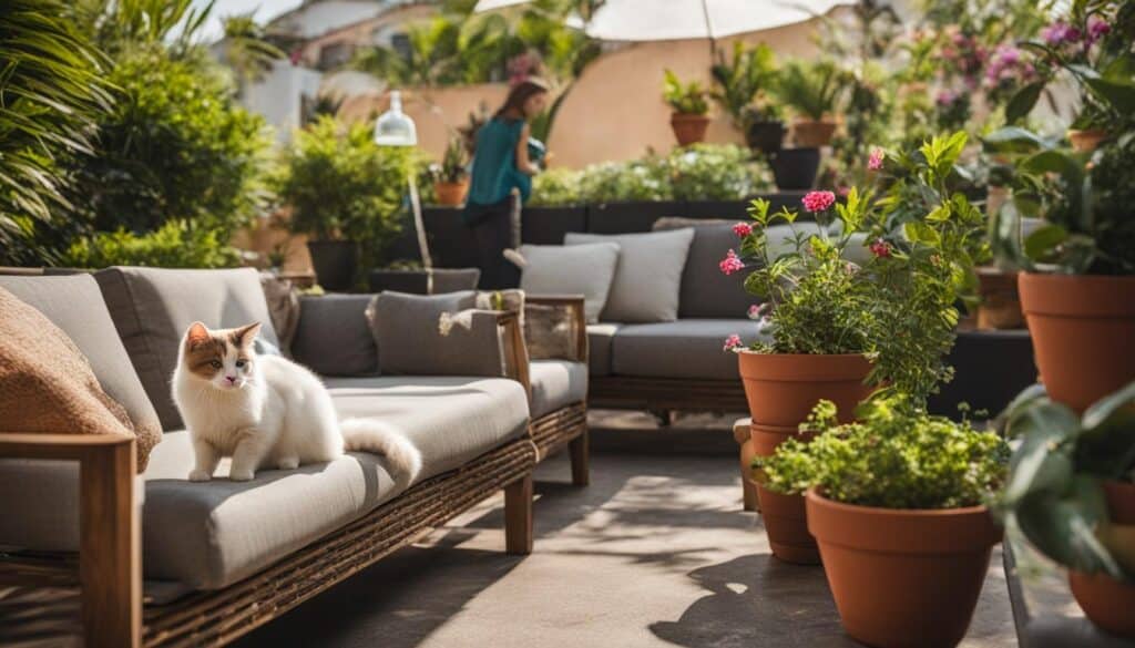 how to keep cats off patio furniture