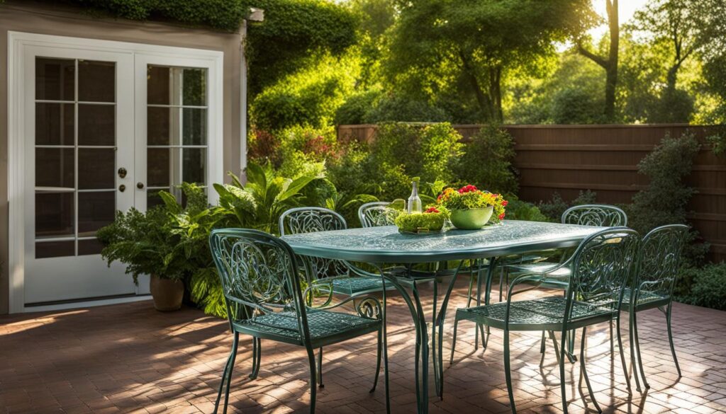 how to restore metal patio furniture