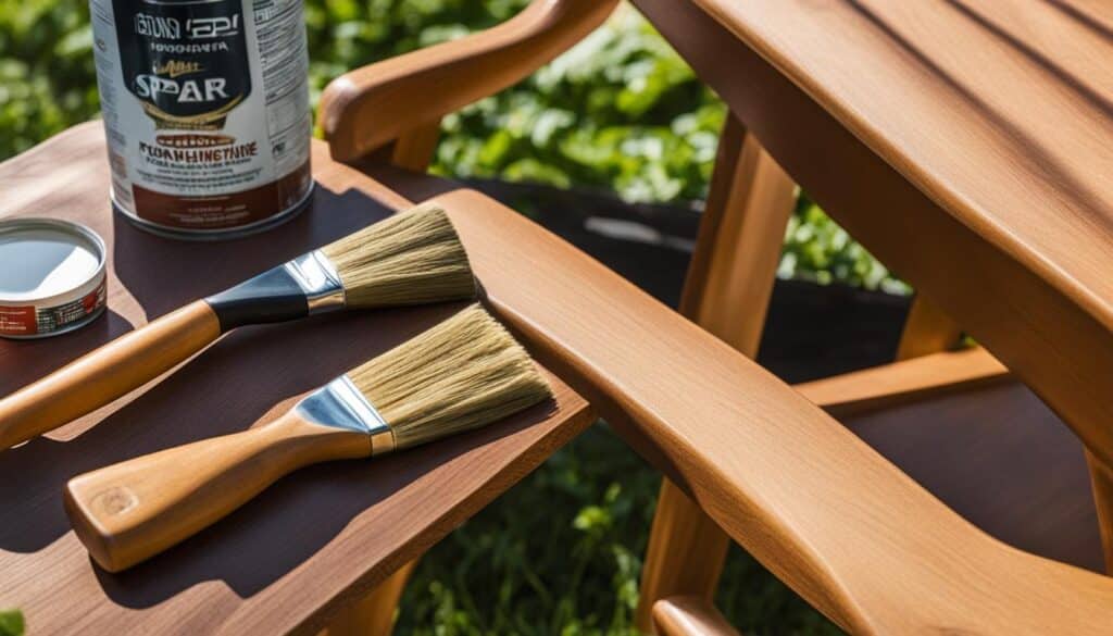 how many coats of spar urethane for outdoor furniture