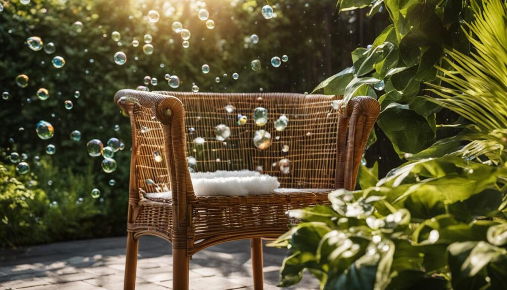 how to clean wicker outdoor furniture