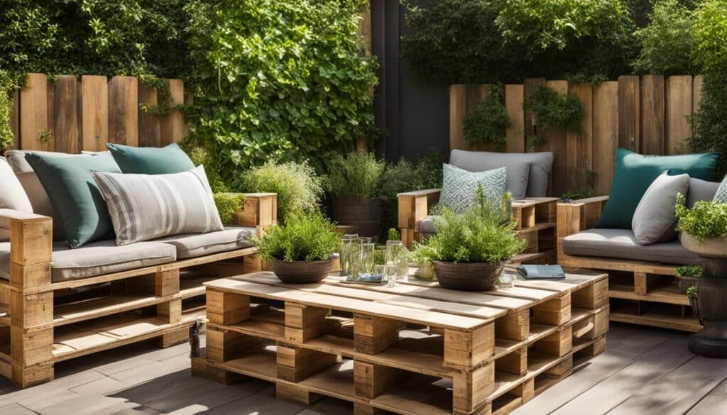 how to make pallet outdoor furniture