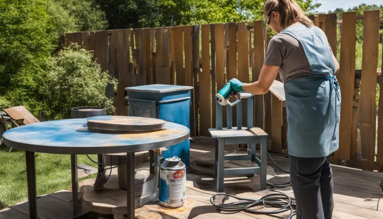 how to paint outdoor metal furniture