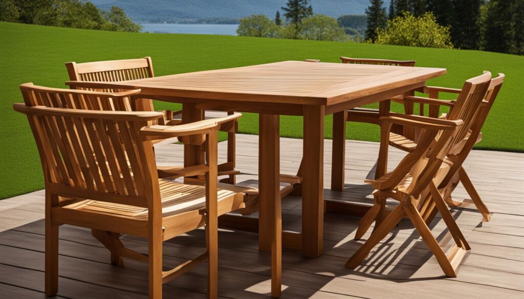 how to stain outdoor wood furniture
