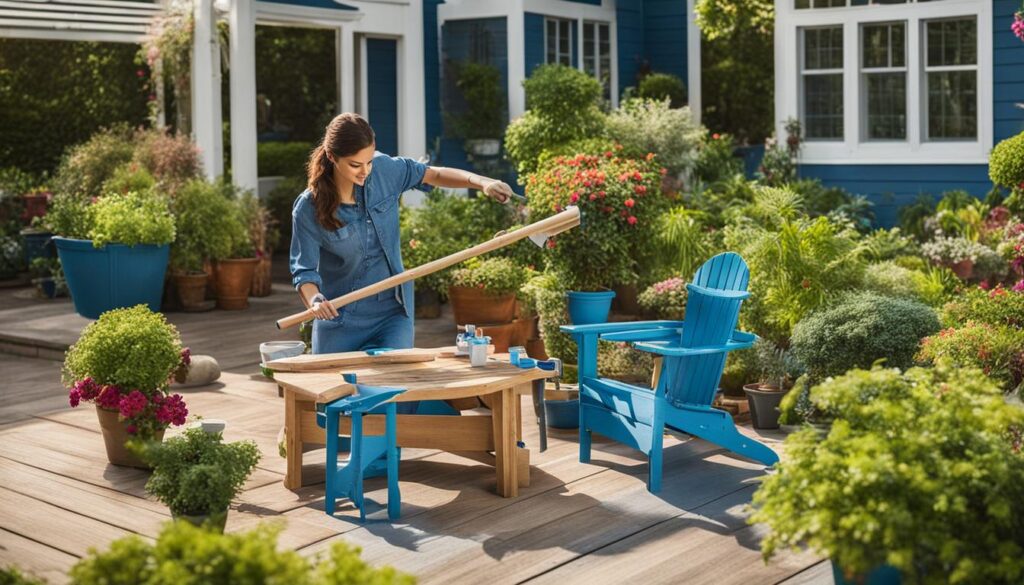 outdoor furniture painting techniques