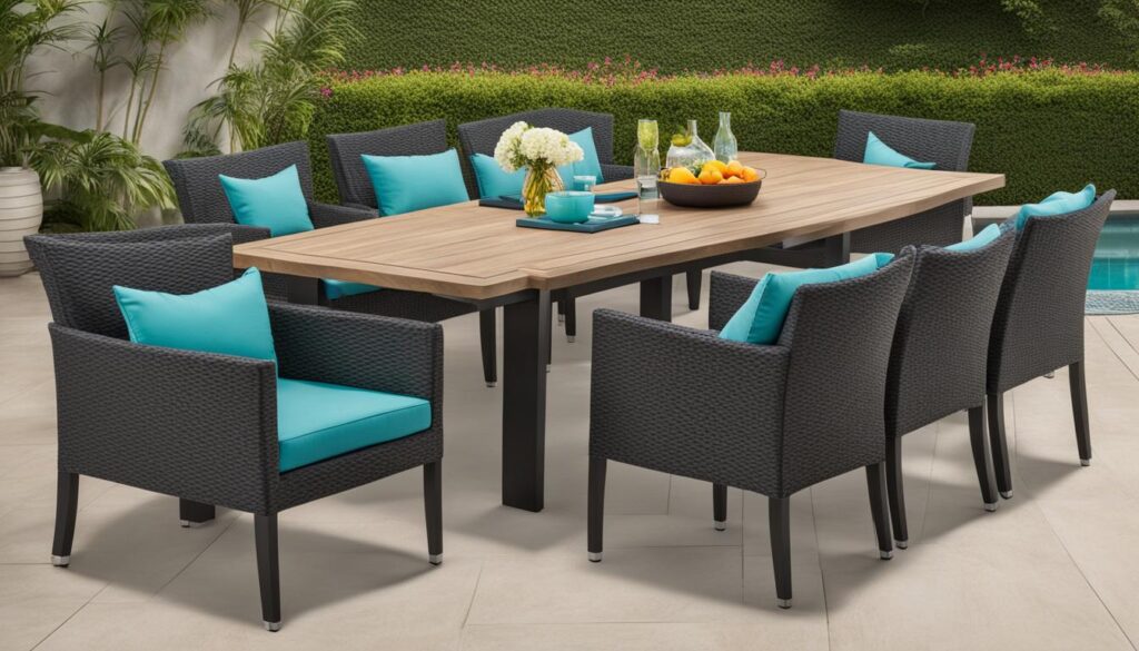 9 piece outdoor dining sets