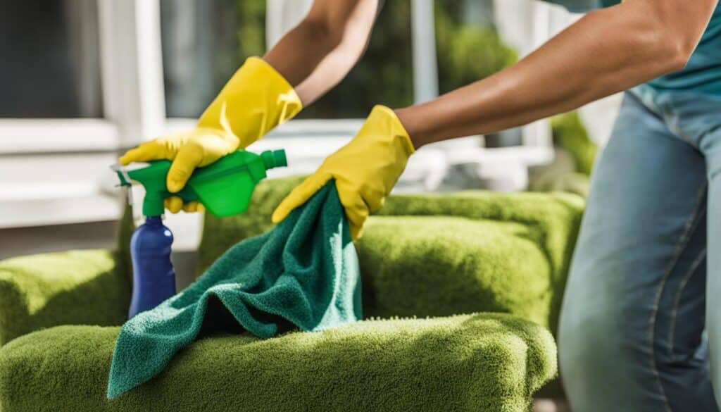 Outdoor furniture cleaning