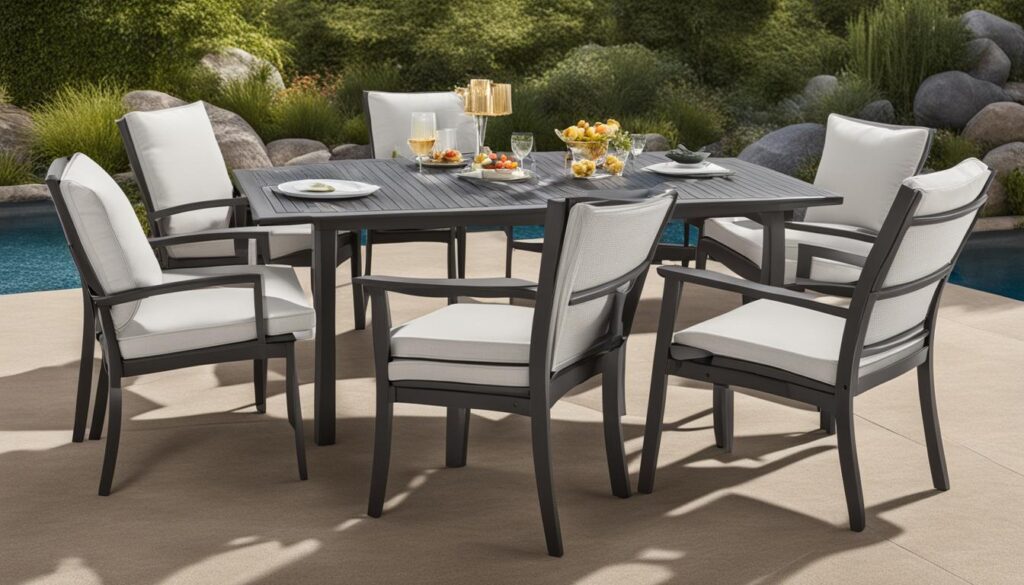 affordable poly resin dining sets