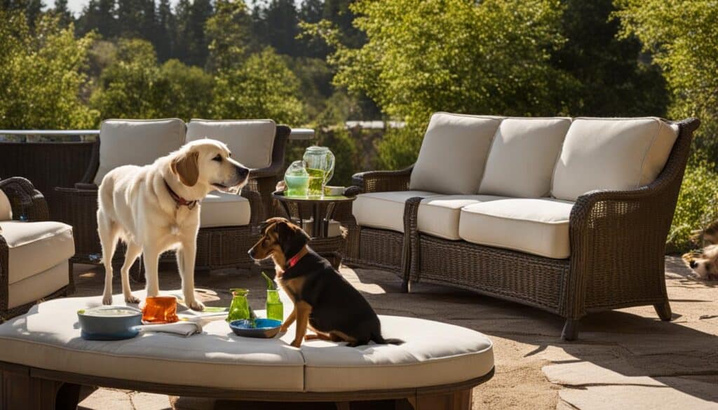 how to keep dogs off outdoor furniture
