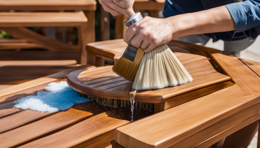 how to maintain teak outdoor furniture