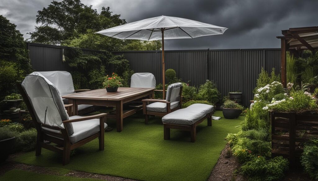 how to protect outdoor furniture from rain