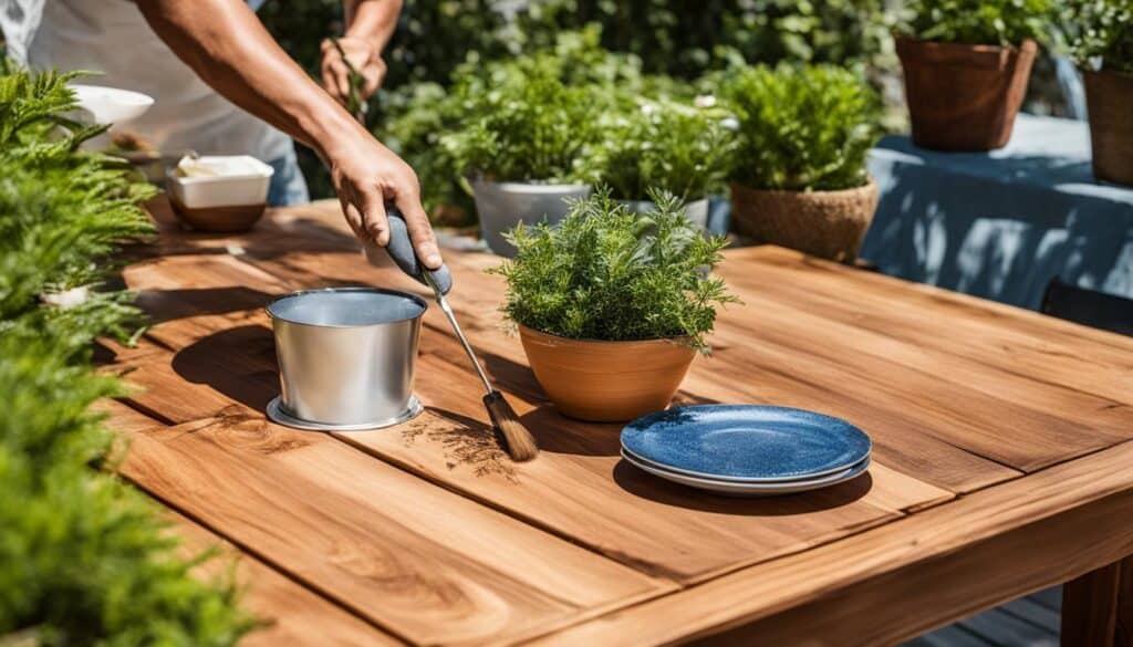 how to seal wood furniture for outdoor use