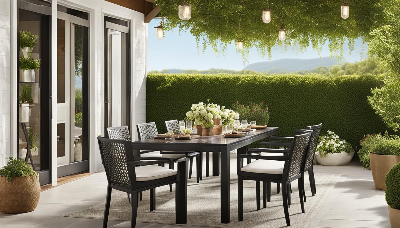 Martha Stewart Outdoor Dining Sets for Chic Patios